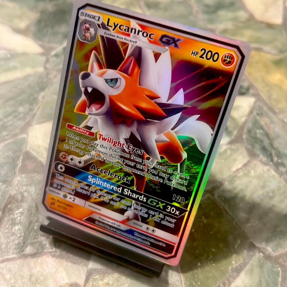 🔥Lycanroc Vmax 092/203 Evolving Skies NM Full Art Ultra Rare Pokemon Card
